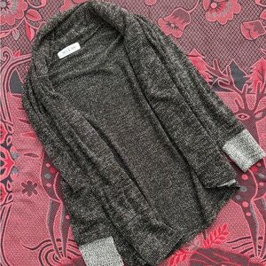 Men's Charcoal and Gray Cardigan by